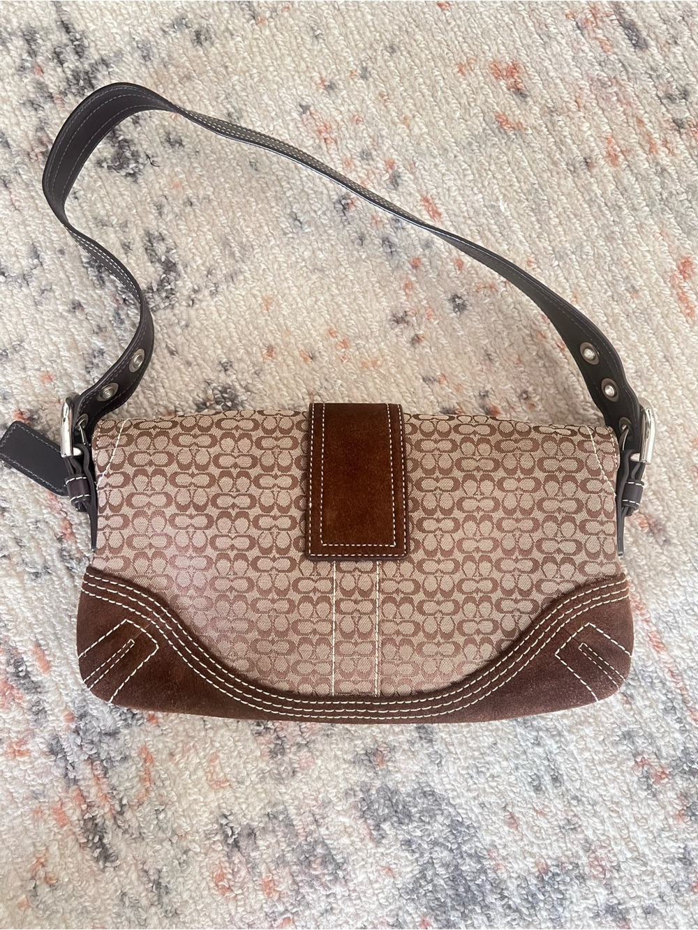 Coach Auth Vintage Y2K SoHo Brown Suede - Picture 8 of 10